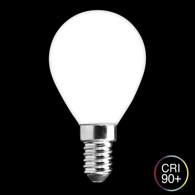 SATIN klot matt opal E14 4W 2700K dimbar